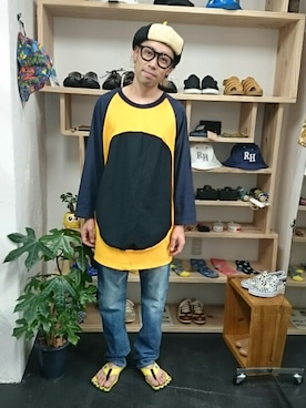 「PHATEE（ファッティー）のアイテム」を使った、yusuke さん（メンズ・170cm）の夏コーディネート