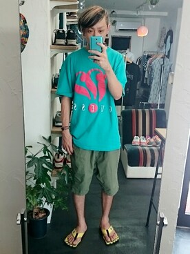 「masterkey（マスターキー）のアイテム」を使った、yusuke さん（メンズ・170cm）の夏コーディネート