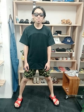 「Chaco（チャコ）のアイテム」を使った、yusuke さん（メンズ・170cm）の夏コーディネート