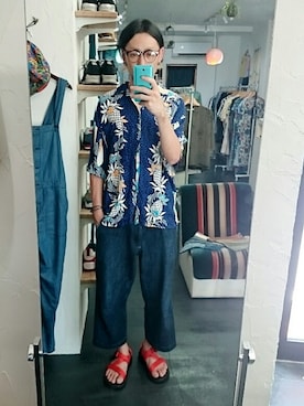 「Chaco（チャコ）のアイテム」を使った、yusuke さん（メンズ・170cm）の夏コーディネート