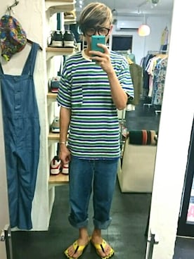 「masterkey（マスターキー）のアイテム（トップス）」を使った、yusuke さん（メンズ・170cm）の夏コーディネート