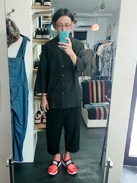 「LAMOND.（ラモンド）のアイテム」を使った、yusuke さん（メンズ・170cm）の夏コーディネート