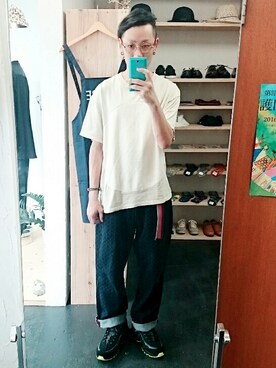 「miraco（ミラコ）のアイテム」を使った、yusuke さん（メンズ・170cm）の秋コーディネート