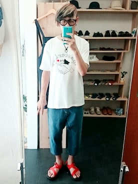 「Chaco（チャコ）のアイテム」を使った、yusuke さん（メンズ・170cm）の秋コーディネート