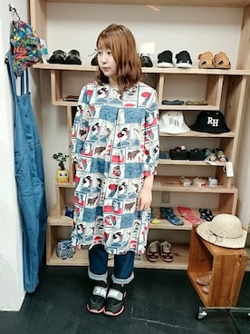 「アイテム（ワンピース/ドレス）」を使った、yusuke さん（メンズ・170cm）の秋コーディネート