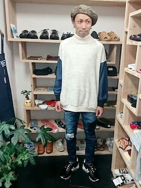 「masterkey（マスターキー）のアイテム（トップス）」を使った、yusuke さん（メンズ・170cm）の秋コーディネート