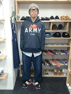 「miraco（ミラコ）のアイテム」を使った、yusuke さん（メンズ・170cm）の秋コーディネート