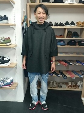 「masterkey（マスターキー）のアイテム（パーカー）」を使った、yusuke さん（メンズ・170cm）の秋コーディネート