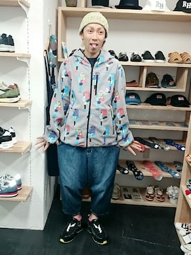 「go slow caravan（ゴースローキャラバン）のアイテム（その他アウター）」を使った、yusuke さん（メンズ・170cm）の秋コーディネート
