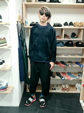 「アイテム（スウェット、その他）」を使った、yusuke さん（メンズ・170cm）の秋コーディネート