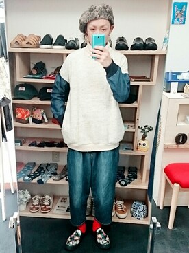 「masterkey（マスターキー）のアイテム（帽子）」を使った、yusuke さん（メンズ・170cm）の秋コーディネート