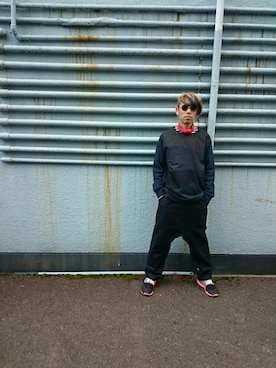 「masterkey（マスターキー）のアイテム（スウェット）」を使った、yusuke さん（メンズ・170cm）の秋コーディネート