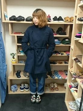 「アイテム（ダウンジャケット/コート、その他）」を使った、yusuke さん（メンズ・170cm）の秋コーディネート