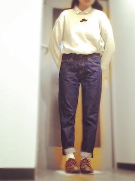 「掃除」｜おすしさん（レディース・155cm）の冬コーディネート