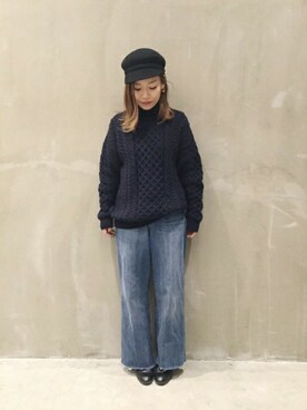 「relume」｜JOURNAL STANDARD relume 西宮ガーデンズ店スタッフさん（レディース・149cm）の冬コーディネート