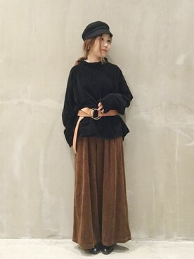 「relume」｜JOURNAL STANDARD relume 西宮ガーデンズ店スタッフさん（レディース・149cm）の冬コーディネート