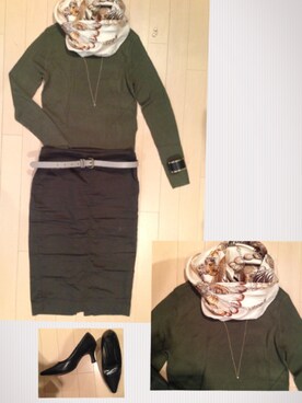 「hum（ハム）のアイテム」を使った、brackmadamさん（レディース・162cm）の秋コーディネート