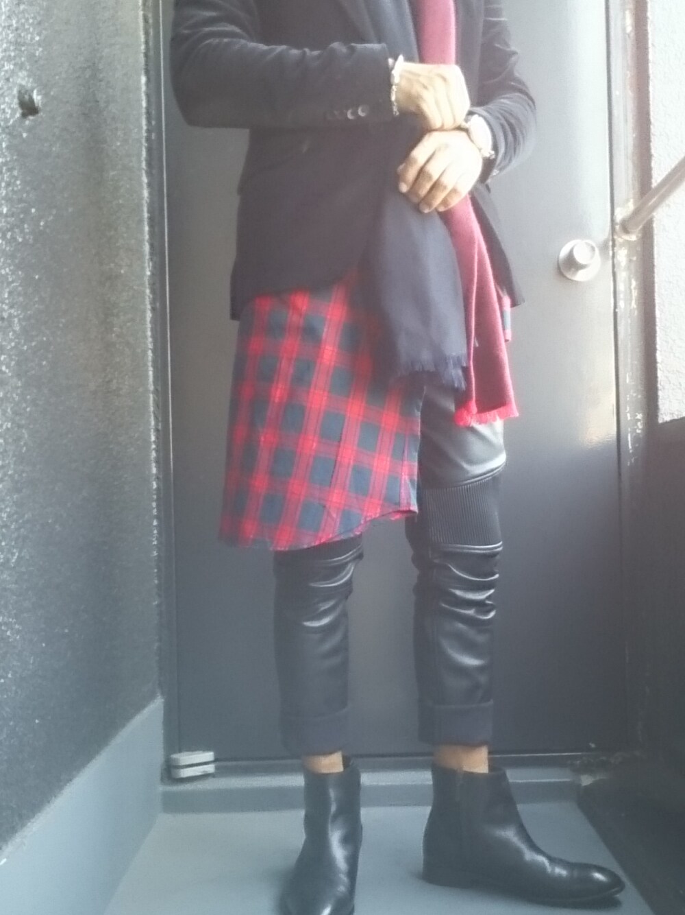 「大人カジュアル、ロールアップ、撮影、ZARA、おしゃれ」｜「全身ZARAですーのアイテム（その他、その他）」を使った、Yuuさん（メンズ・173cm）の冬コーディネートの1枚目の写真