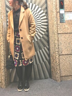 「URBAN RESEARCH（アーバンリサーチ）のアイテム（ピアス（両耳用））」を使った、m---＊さん（レディース・156cm）の秋コーディネート