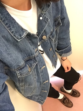 「韓流」｜「アイテム（ジャケット/アウター）」を使った、tomonaさん（レディース・164cm）の春コーディネート