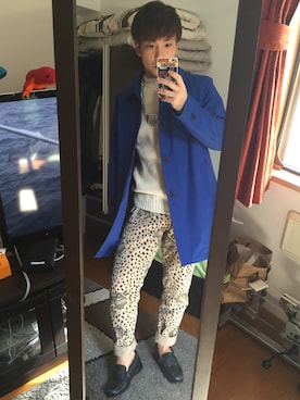 「TAKEO KIKUCHI（タケオキクチ）のアイテム（その他アウター）」を使った、Leoさん（メンズ・164cm）の秋コーディネート