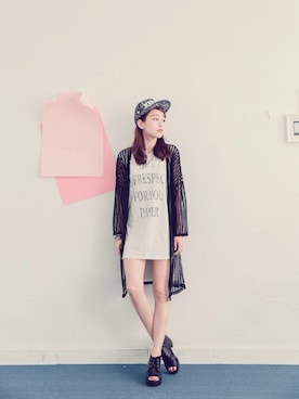 「愛洋裝（アイドレス）のアイテム（アンサンブル）」を使った、IDRESS     愛洋裝さん（レディース・163cm）の夏コーディネート