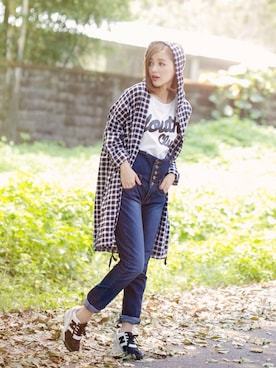 「愛洋裝（アイドレス）のアイテム（つなぎ/オールインワン）」を使った、IDRESS     愛洋裝さん（レディース・160cm）の秋コーディネート
