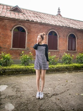 「愛洋裝（アイドレス）のアイテム（ワンピース/ドレス）」を使った、IDRESS     愛洋裝さん（レディース・163cm）の秋コーディネート