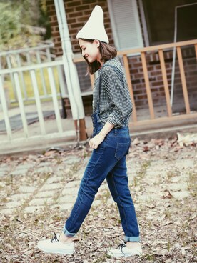 「愛洋裝（アイドレス）のアイテム（つなぎ/オールインワン）」を使った、IDRESS     愛洋裝さん（レディース・160cm）の秋コーディネート
