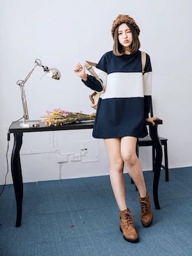「愛洋裝（アイドレス）のアイテム（ワンピース/ドレス）」を使った、IDRESS     愛洋裝さん（レディース・160cm）の秋コーディネート