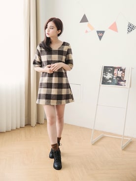 「愛洋裝（アイドレス）のアイテム（ワンピース/ドレス）」を使った、IDRESS     愛洋裝さん（レディース・156cm）の秋コーディネート