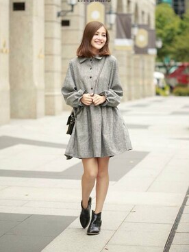 「愛洋裝（アイドレス）のアイテム（ワンピース/ドレス）」を使った、IDRESS     愛洋裝さん（レディース・160cm）の秋コーディネート