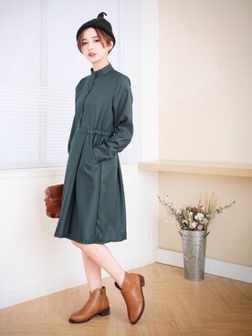 「愛洋裝（アイドレス）のアイテム（ワンピース/ドレス）」を使った、IDRESS     愛洋裝さん（レディース・158cm）の秋コーディネート
