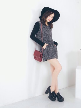 「愛洋裝（アイドレス）のアイテム（ワンピース/ドレス）」を使った、IDRESS     愛洋裝さん（レディース・157cm）の秋コーディネート