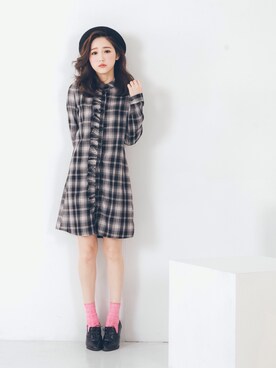 「愛洋裝（アイドレス）のアイテム（ワンピース/ドレス）」を使った、IDRESS     愛洋裝さん（レディース・157cm）の秋コーディネート