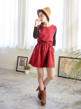 「愛洋裝（アイドレス）のアイテム（ワンピース/ドレス）」を使った、IDRESS     愛洋裝さん（レディース・157cm）の秋コーディネート