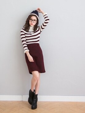 「愛洋裝（アイドレス）のアイテム（その他）」を使った、IDRESS     愛洋裝さん（レディース・157cm）の秋コーディネート