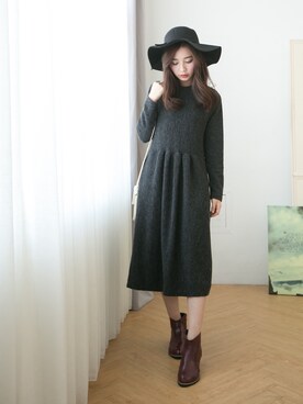 「愛洋裝（アイドレス）のアイテム（ワンピース/ドレス）」を使った、IDRESS     愛洋裝さん（レディース・157cm）の秋コーディネート