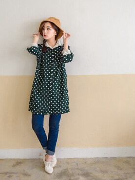 「愛洋裝（アイドレス）のアイテム（ワンピース/ドレス）」を使った、IDRESS     愛洋裝さん（レディース・157cm）の冬コーディネート