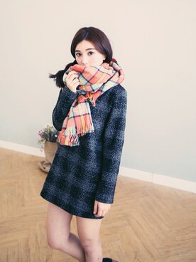 「愛洋裝（アイドレス）のアイテム（その他）」を使った、IDRESS     愛洋裝さん（レディース・157cm）の冬コーディネート