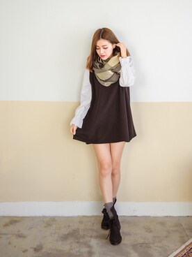 「愛洋裝（アイドレス）のアイテム（ワンピース/ドレス）」を使った、IDRESS     愛洋裝さん（レディース・160cm）の冬コーディネート