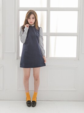 「愛洋裝（アイドレス）のアイテム（ワンピース/ドレス）」を使った、IDRESS     愛洋裝さん（レディース・157cm）の冬コーディネート