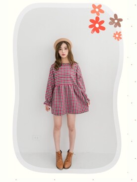 「愛洋裝（アイドレス）のアイテム（ワンピース/ドレス）」を使った、IDRESS     愛洋裝さん（レディース・157cm）の冬コーディネート