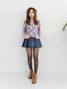 「hat」｜IDRESS     愛洋裝さん（レディース・157cm）の冬コーディネート