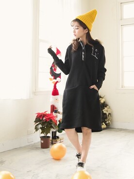 「愛洋裝（アイドレス）のアイテム（ワンピース/ドレス）」を使った、IDRESS     愛洋裝さん（レディース・157cm）の冬コーディネート