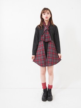 「愛洋裝（アイドレス）のアイテム（ワンピース/ドレス）」を使った、IDRESS     愛洋裝さん（レディース・157cm）の冬コーディネート