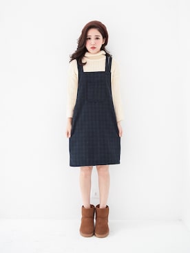 「愛洋裝（アイドレス）のアイテム」を使った、IDRESS     愛洋裝さん（レディース・157cm）の冬コーディネート