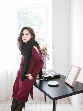 「愛洋裝（アイドレス）のアイテム」を使った、IDRESS     愛洋裝さん（レディース・157cm）の冬コーディネート
