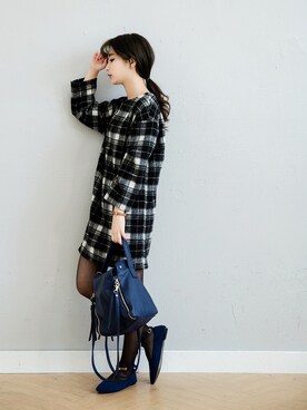 「愛洋裝（アイドレス）のアイテム」を使った、IDRESS     愛洋裝さん（レディース・157cm）の冬コーディネート