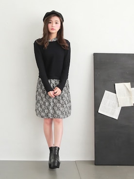 「愛洋裝（アイドレス）のアイテム」を使った、IDRESS     愛洋裝さん（レディース・157cm）の冬コーディネート